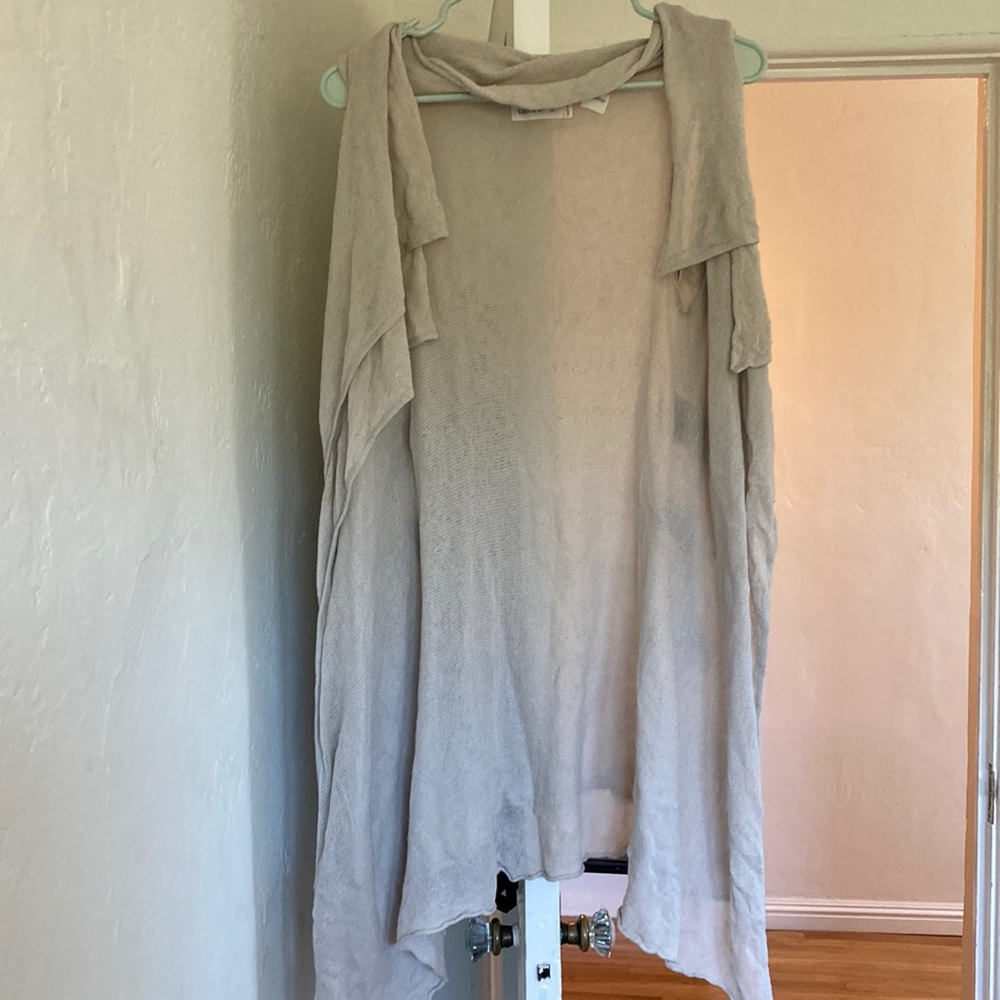 Beige sweater vest
